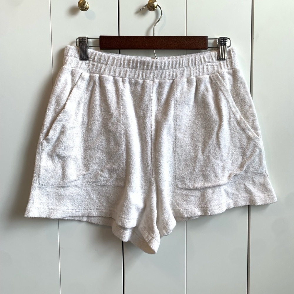 & Other‎ Stories White Terry Cloth Women's Shorts Size Small